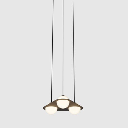 Contour Black White Glass Pendant