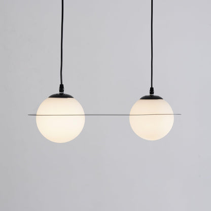 Contour Black White Glass Pendant