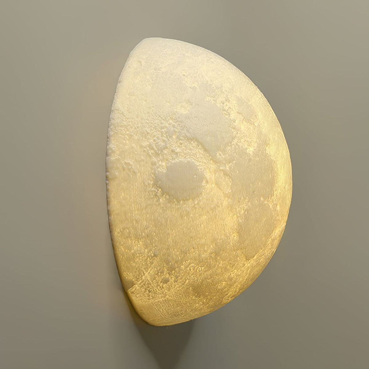 Crater Relief White LED Wall Light
