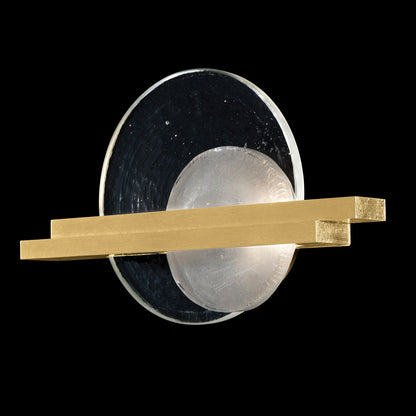 Crescent Cast Glass Dual-Orientation Wall Sconce