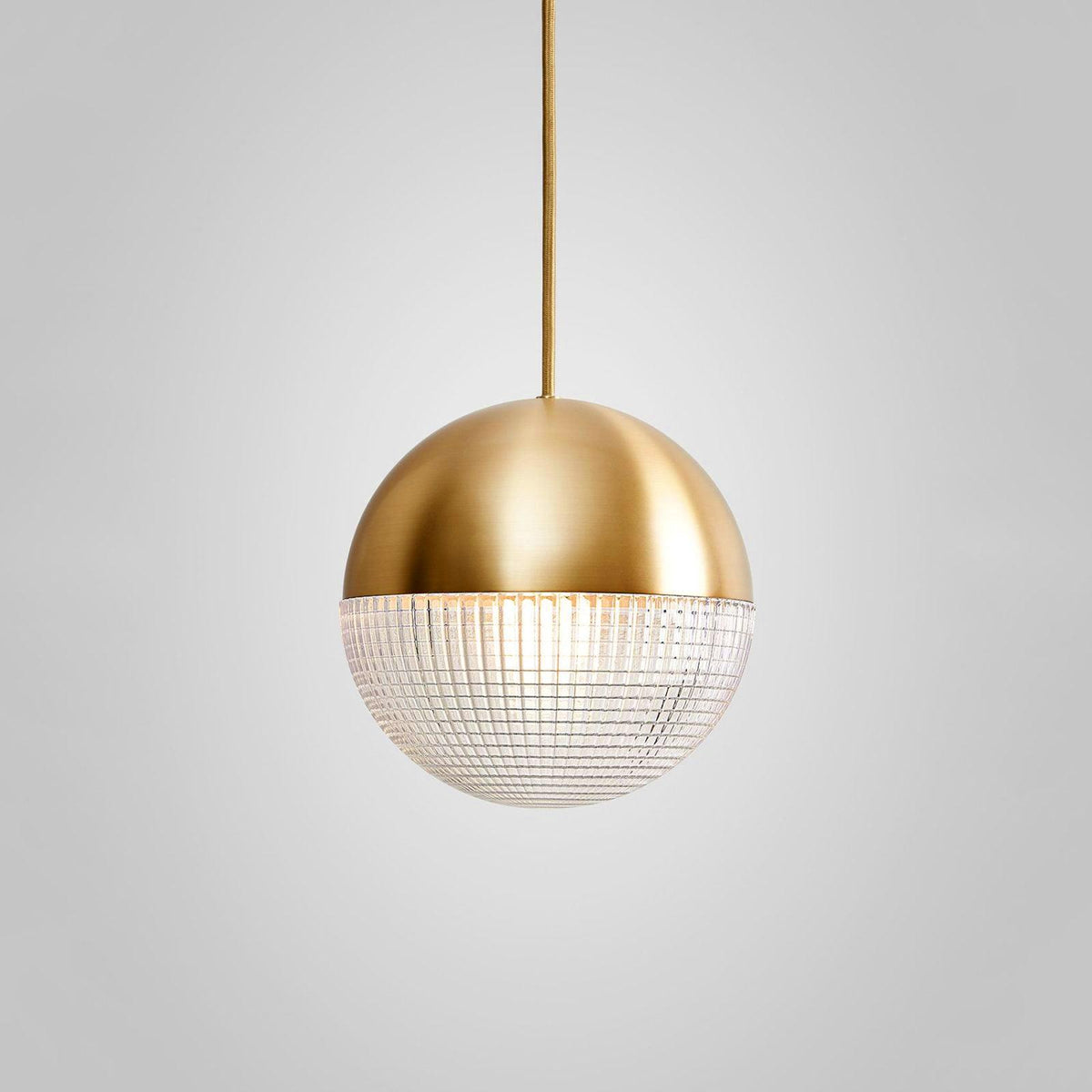 Crosscut Gold Black Glass Multi-Light Pendant