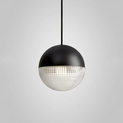 Crosscut Gold Black Glass Multi-Light Pendant