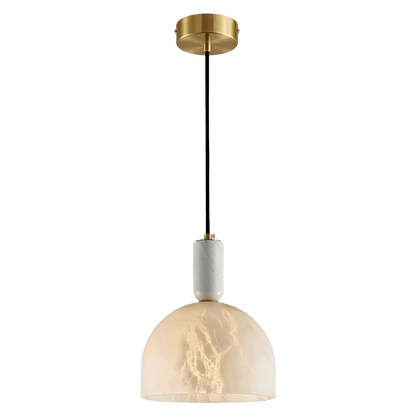 Cupform Brass White Alabaster Pendant