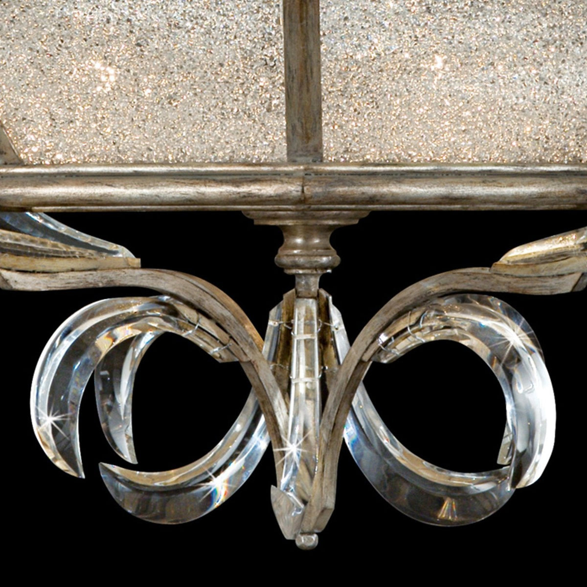 Curved Bevel Ring Semi-Flush Ceiling Light