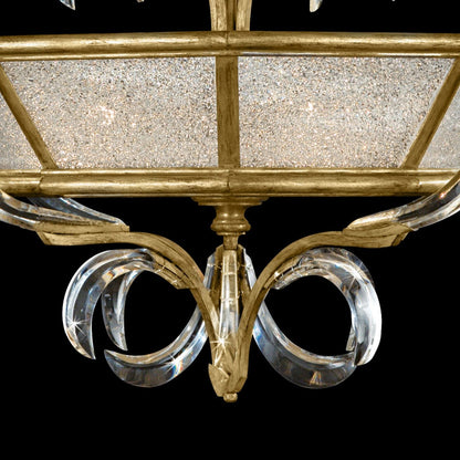 Curved Bevel Ring Semi-Flush Ceiling Light