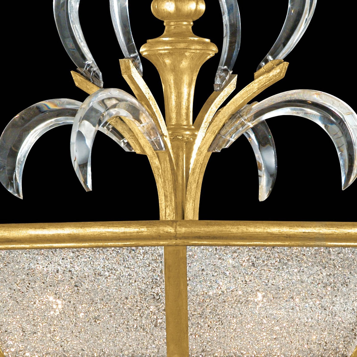 Curved Bevel Ring Semi-Flush Ceiling Light