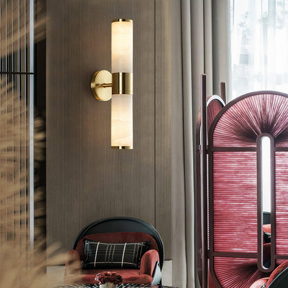 Decora Brass Alabaster Wall Lamp