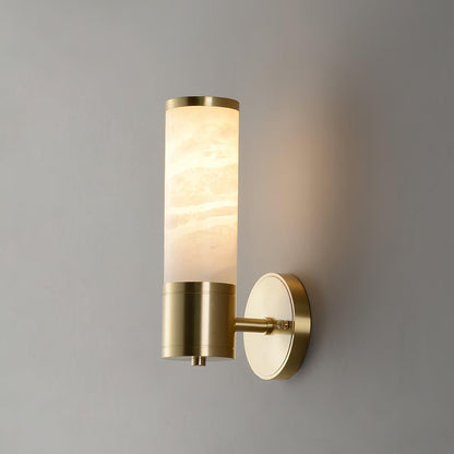 Decora Brass Alabaster Wall Lamp