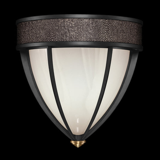 Desert Swirl Shagreen Mixed-Metal Wall Sconce