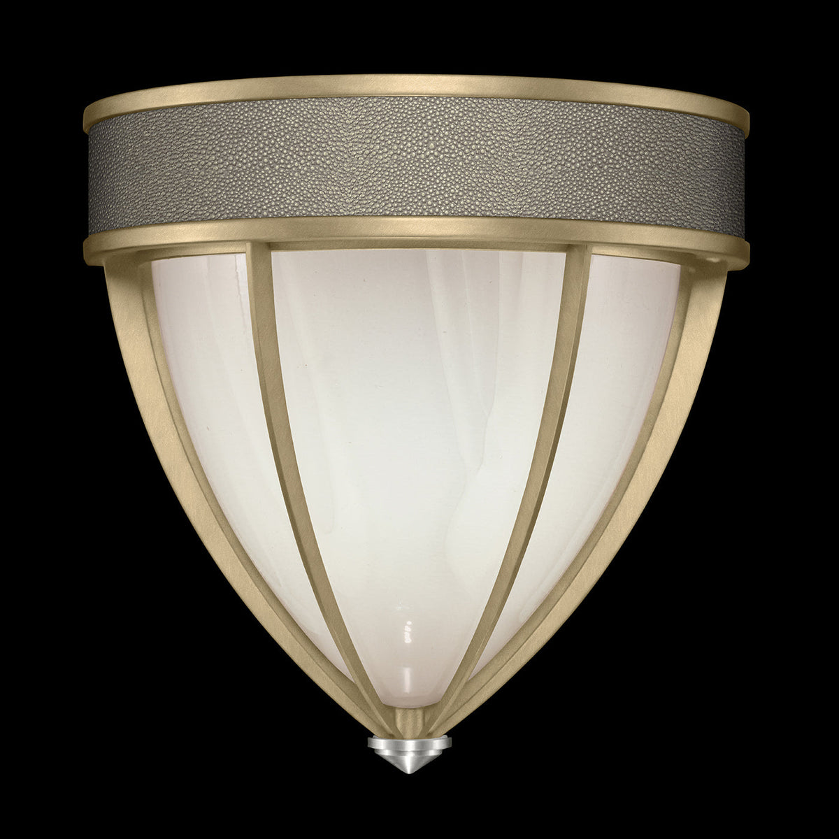 Desert Swirl Shagreen Mixed-Metal Wall Sconce