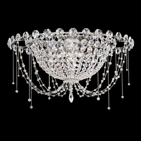 Diamond Basket Radiance Crystal Flush Mount