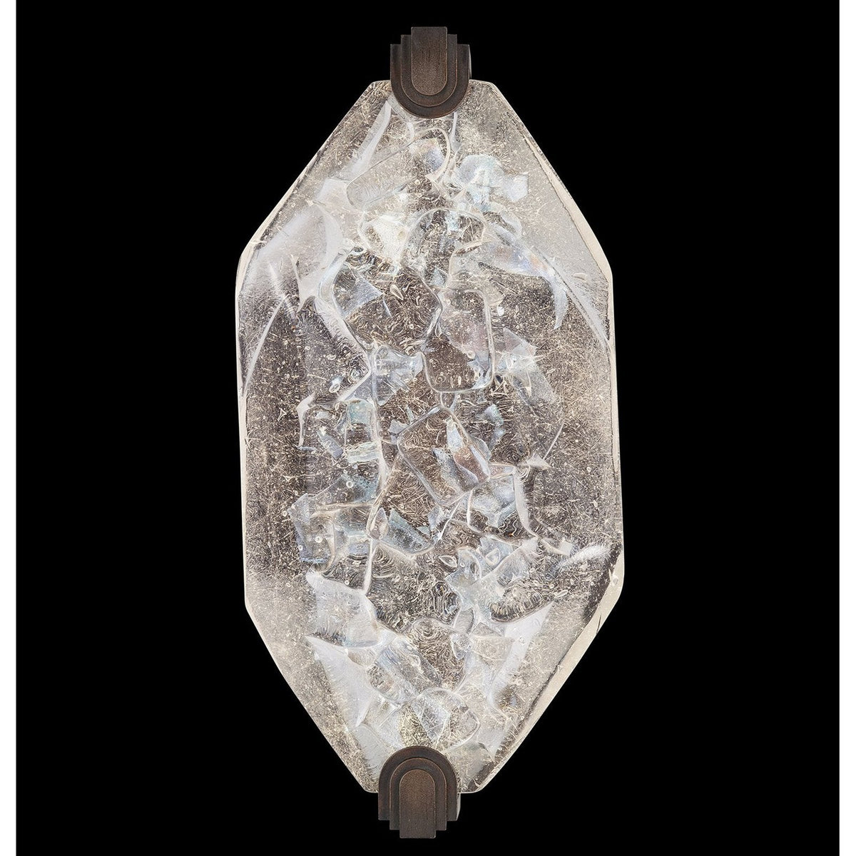 Dichroic Gem Patinated Metal LED Wall Sconce