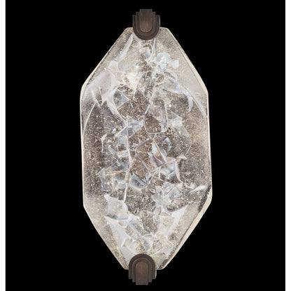 Dichroic Gem Patinated Metal LED Wall Sconce