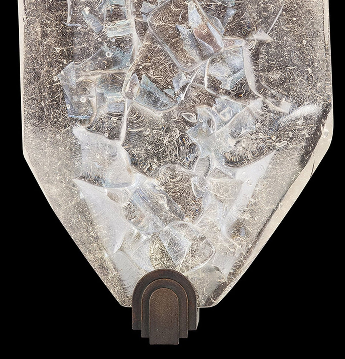 Dichroic Gem Patinated Metal LED Wall Sconce