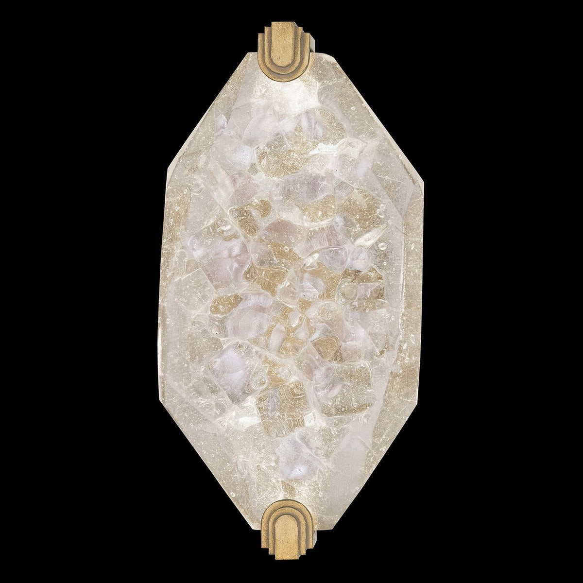 Dichroic Gem Patinated Metal LED Wall Sconce
