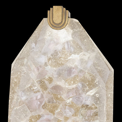 Dichroic Gem Patinated Metal LED Wall Sconce