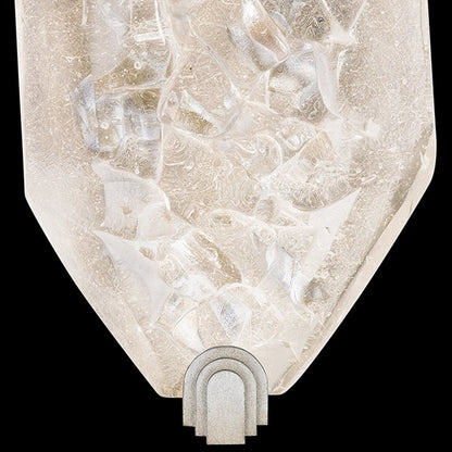 Dichroic Gem Patinated Metal LED Wall Sconce