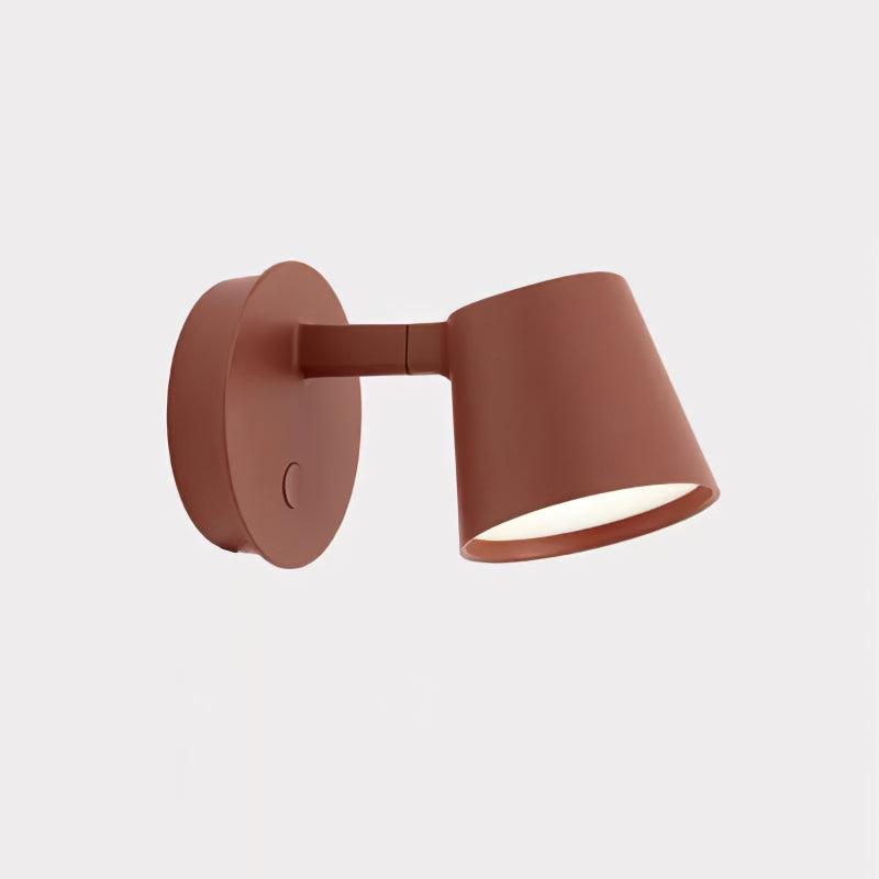 Directional Head Black White Red LED Wall Light