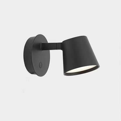 Directional Head Black White Red LED Wall Light