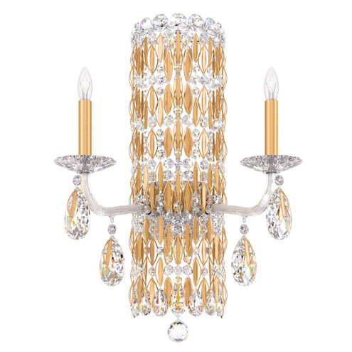 Discfall White Heritage Crystal Wall Sconce