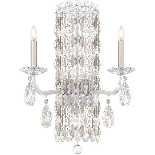 Discfall White Heritage Crystal Wall Sconce