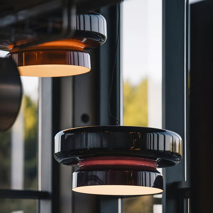 Dualshell Brass Multi-Color LED Pendant