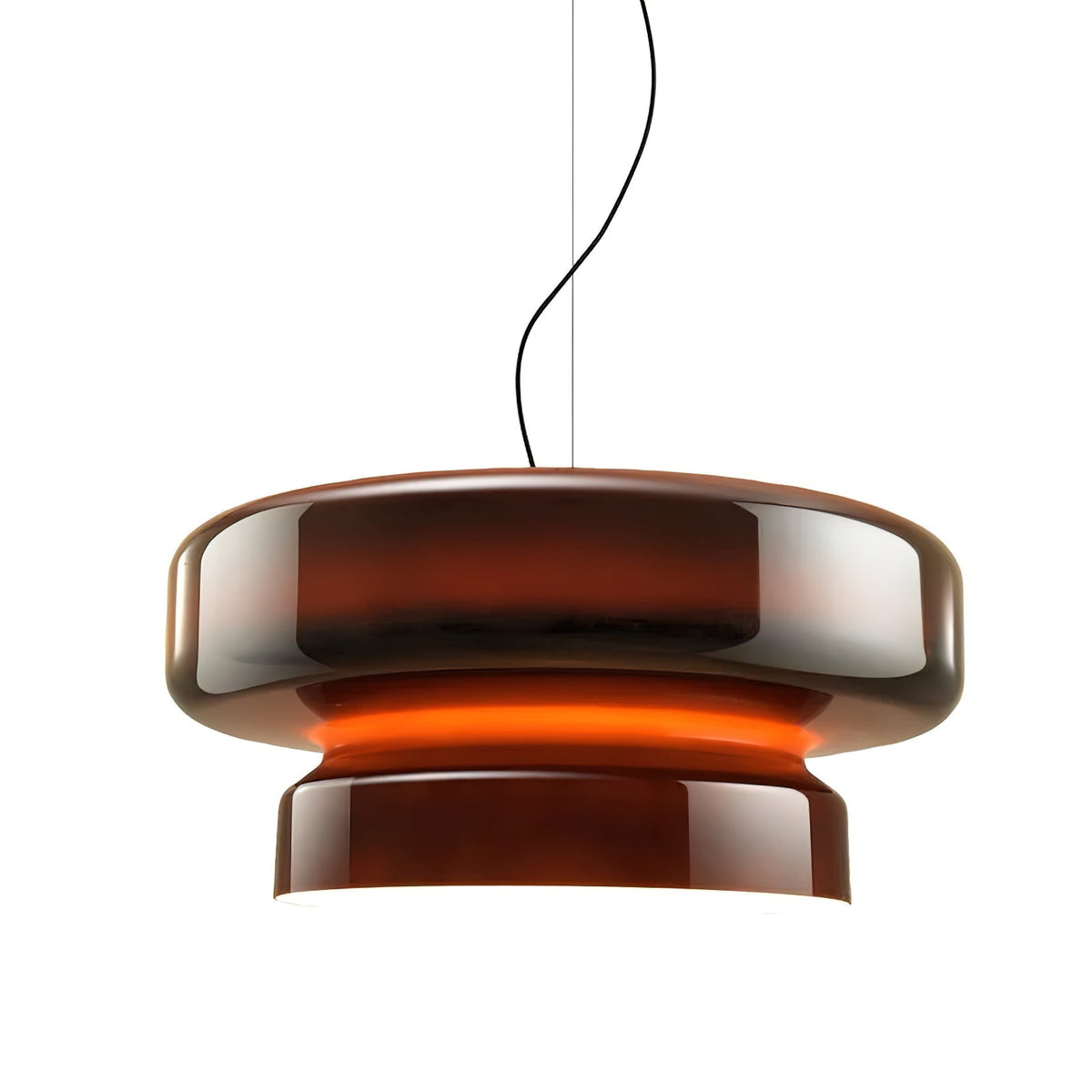 Dualshell Brass Multi-Color LED Pendant