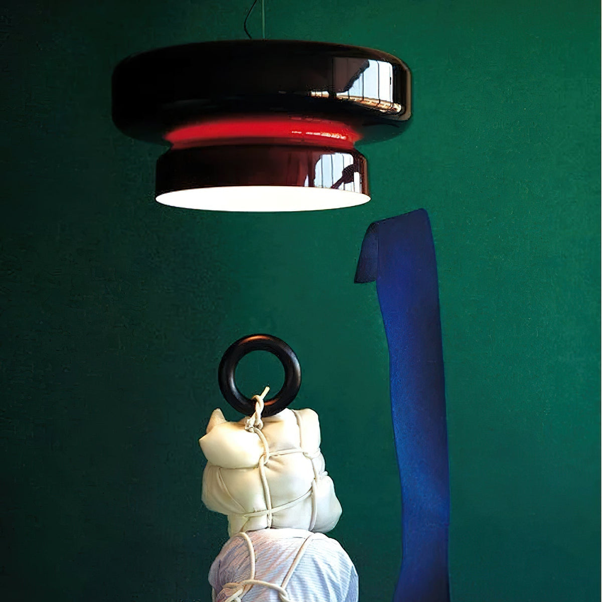 Dualshell Brass Multi-Color LED Pendant