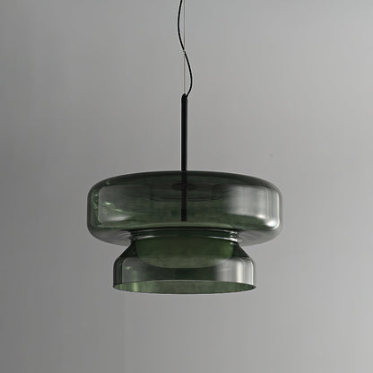 Dualshell Brass Multi-Color LED Pendant