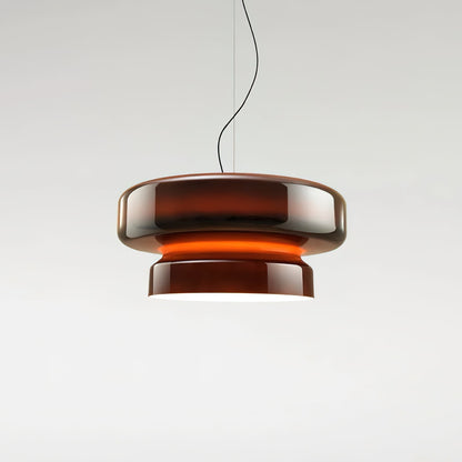 Dualshell Brass Multi-Color LED Pendant