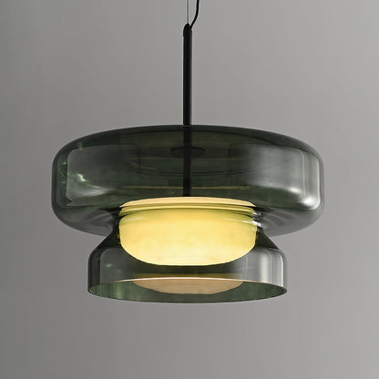 Dualshell Brass Multi-Color LED Pendant