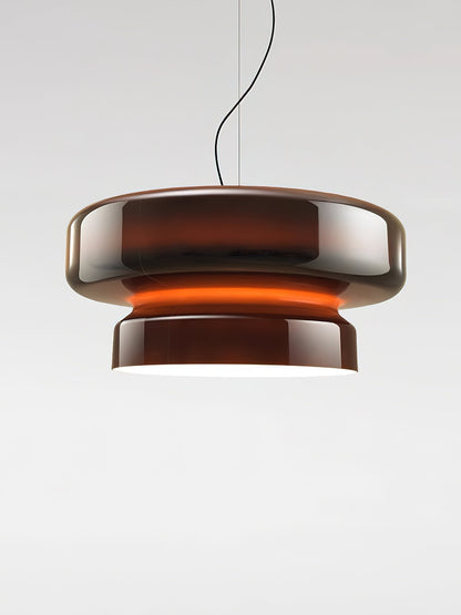 Dualshell Brass Multi-Color LED Pendant