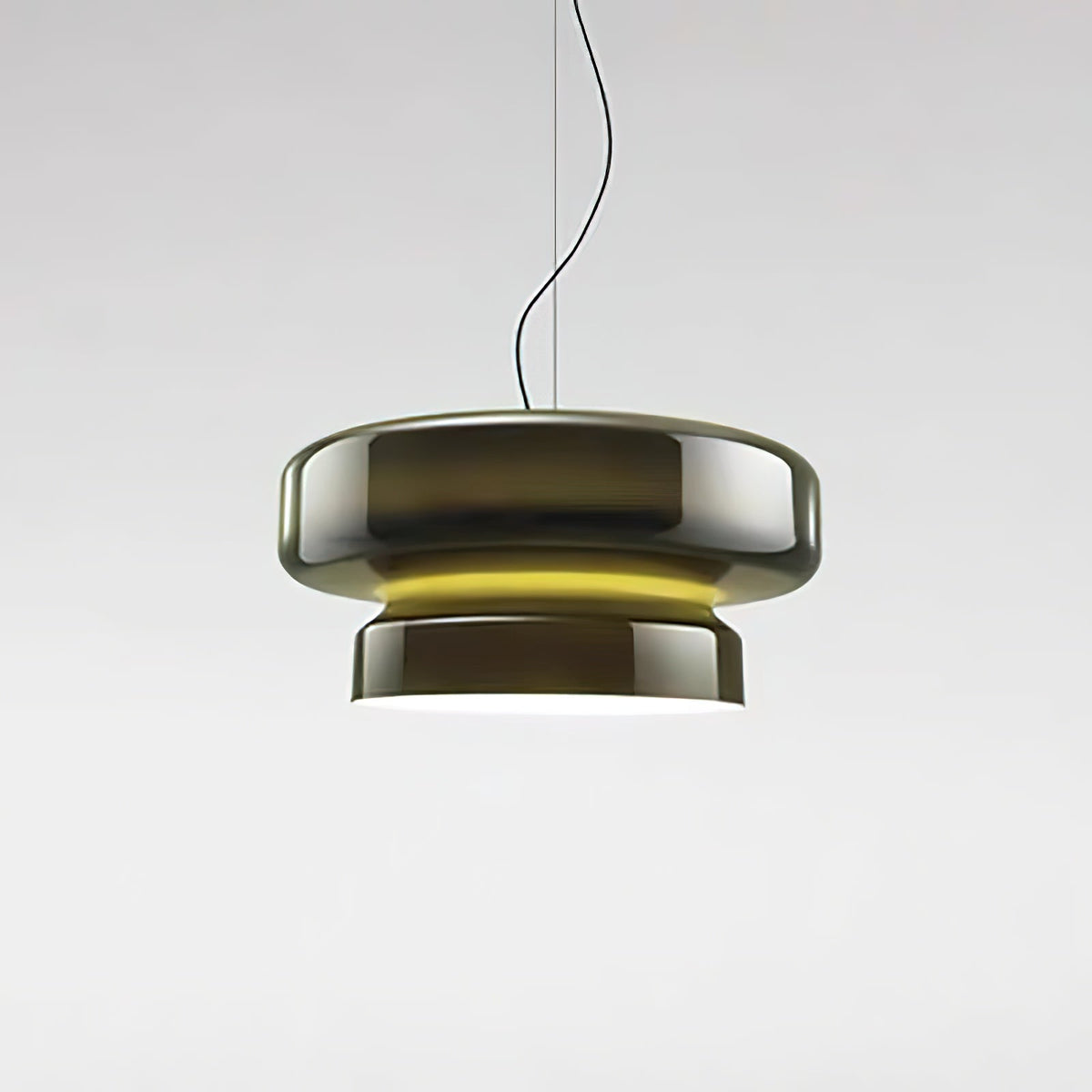 Dualshell Brass Multi-Color LED Pendant