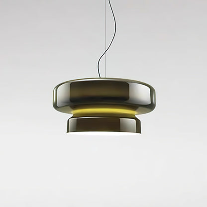 Dualshell Brass Multi-Color LED Pendant