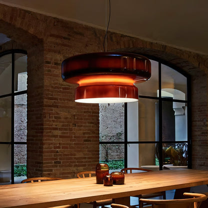 Dualshell Brass Multi-Color LED Pendant