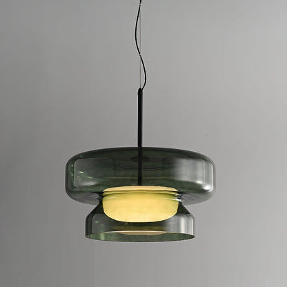 Dualshell Brass Multi-Color LED Pendant