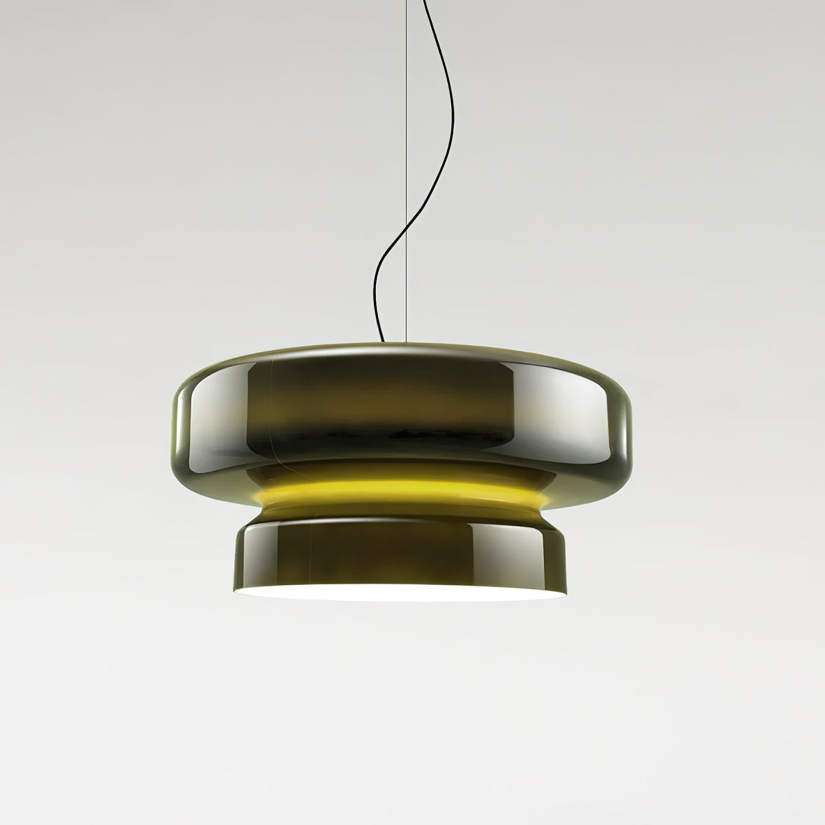 Dualshell Brass Multi-Color LED Pendant