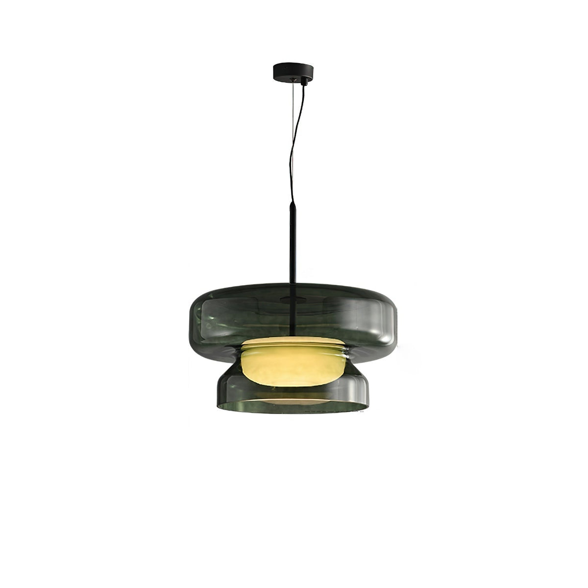 Dualshell Brass Multi-Color LED Pendant