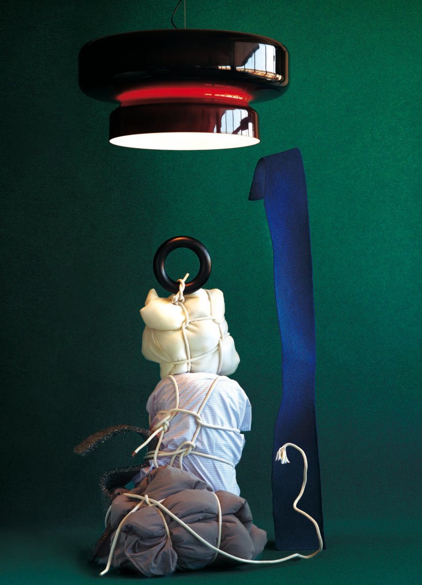 Dualshell Brass Multi-Color LED Pendant