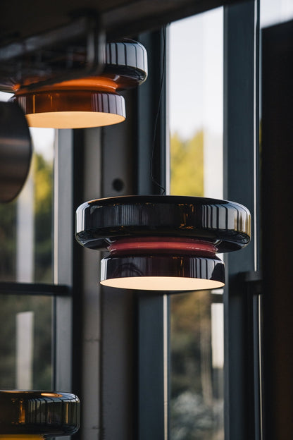 Dualshell Brass Multi-Color LED Pendant