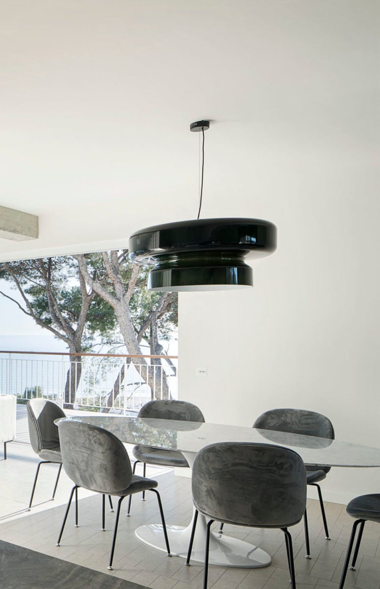 Dualshell Brass Multi-Color LED Pendant