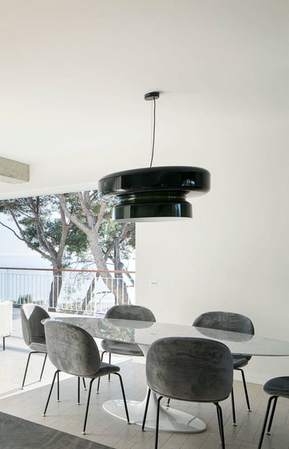 Dualshell Brass Multi-Color LED Pendant