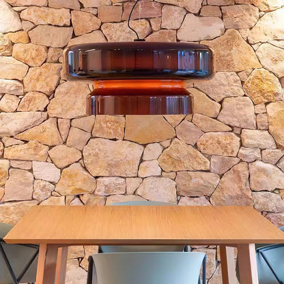 Dualshell Brass Multi-Color LED Pendant