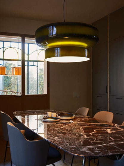 Dualshell Brass Multi-Color LED Pendant