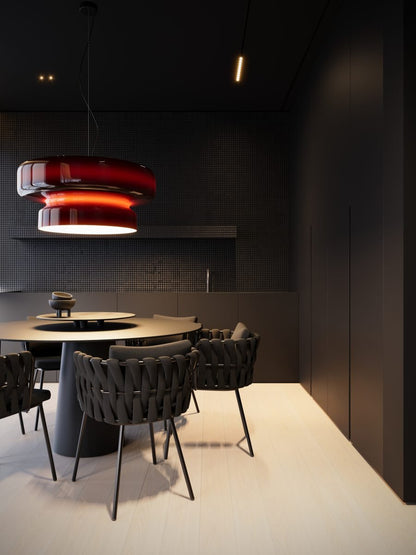 Dualshell Brass Multi-Color LED Pendant