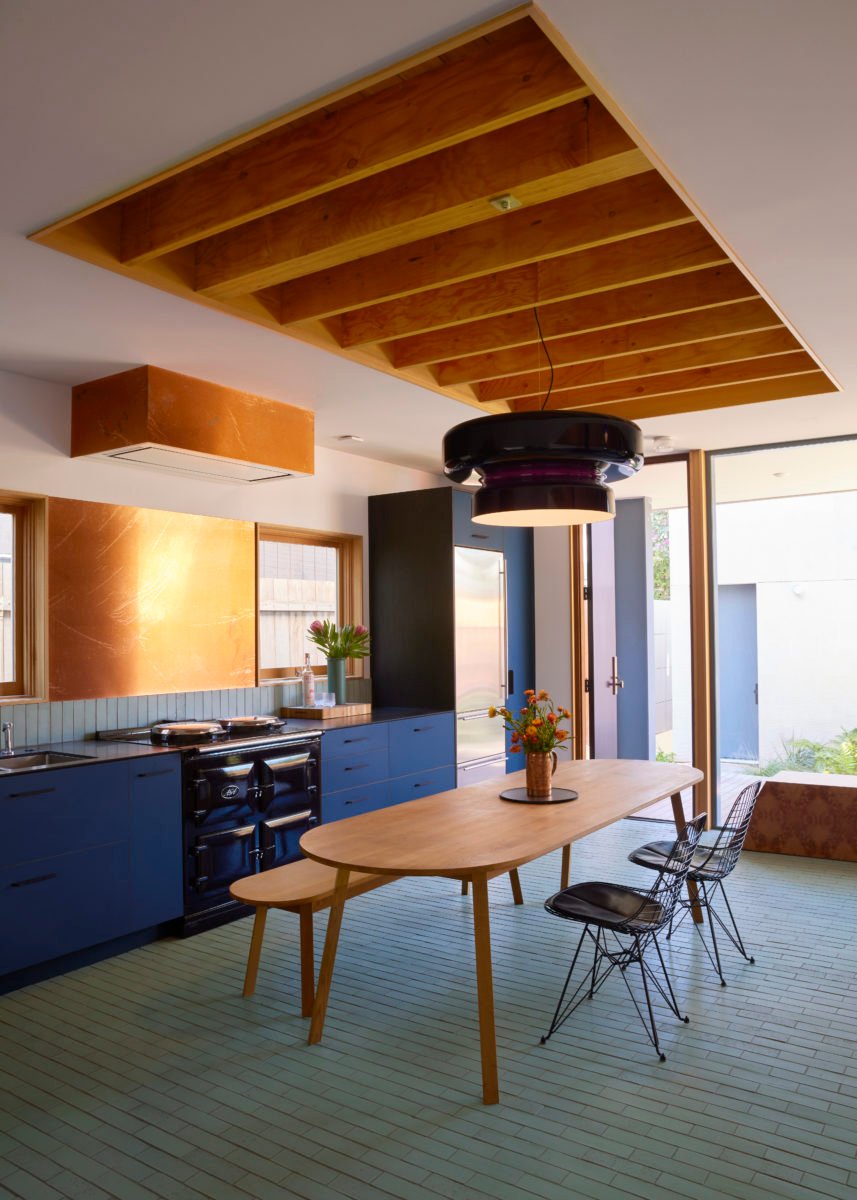Dualshell Brass Multi-Color LED Pendant