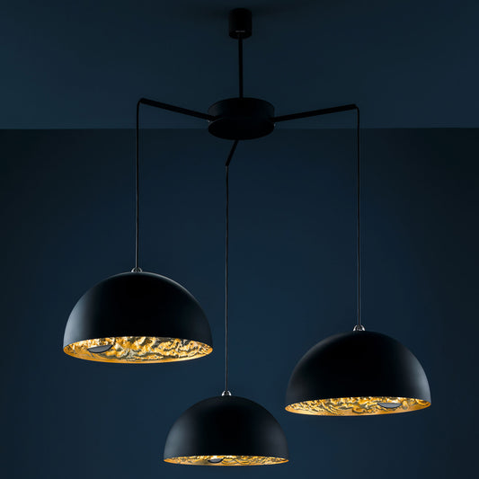 Eclipse Gold Leaf LED Chandelier