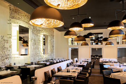 Eclipse Gold Leaf LED Chandelier