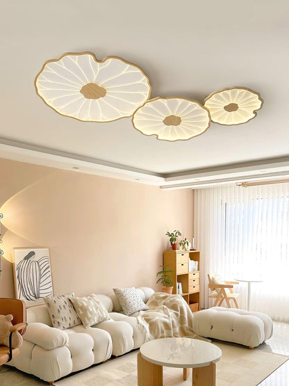 Elarin Wood Grain LED Flush Mount