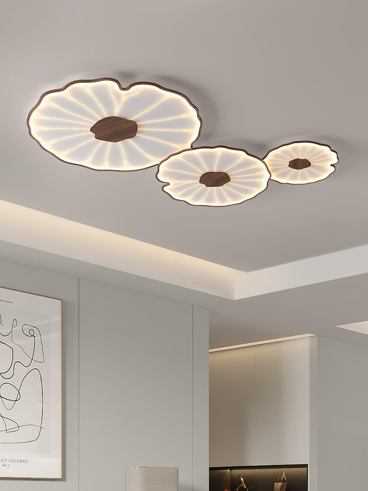 Elarin Wood Grain LED Flush Mount